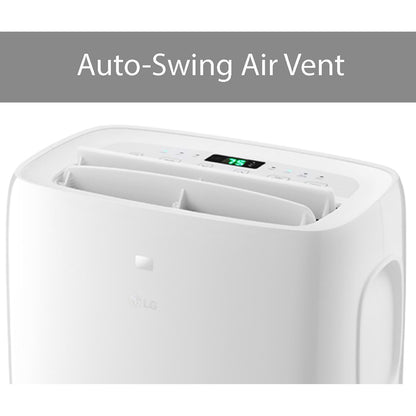 LG 6000 BTU portable AC, quiet operation, 250 sq ft cooling, remote control included.