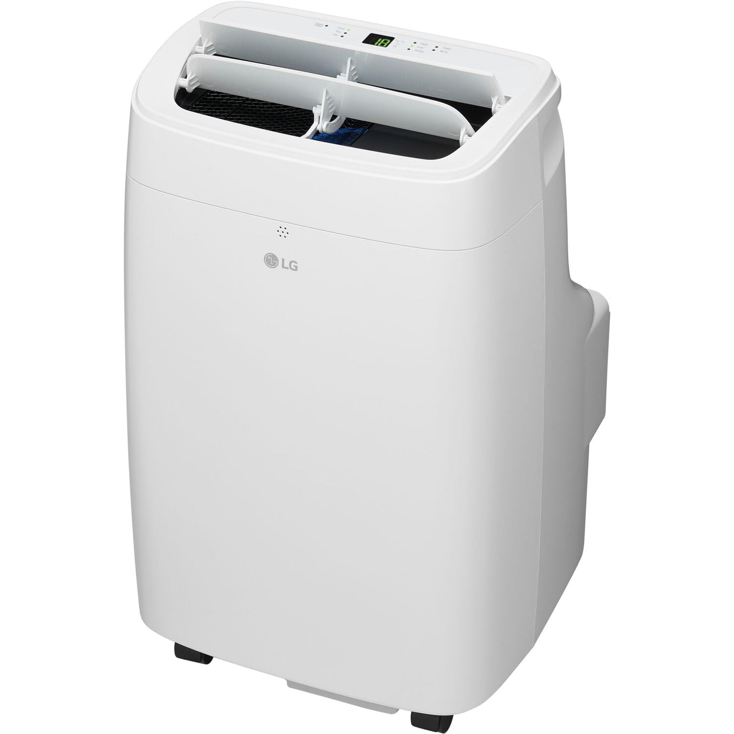 LG 7300 BTU smart portable air conditioner, 300 sq ft cooling, WiFi + ThinQ + Alexa/Google support.