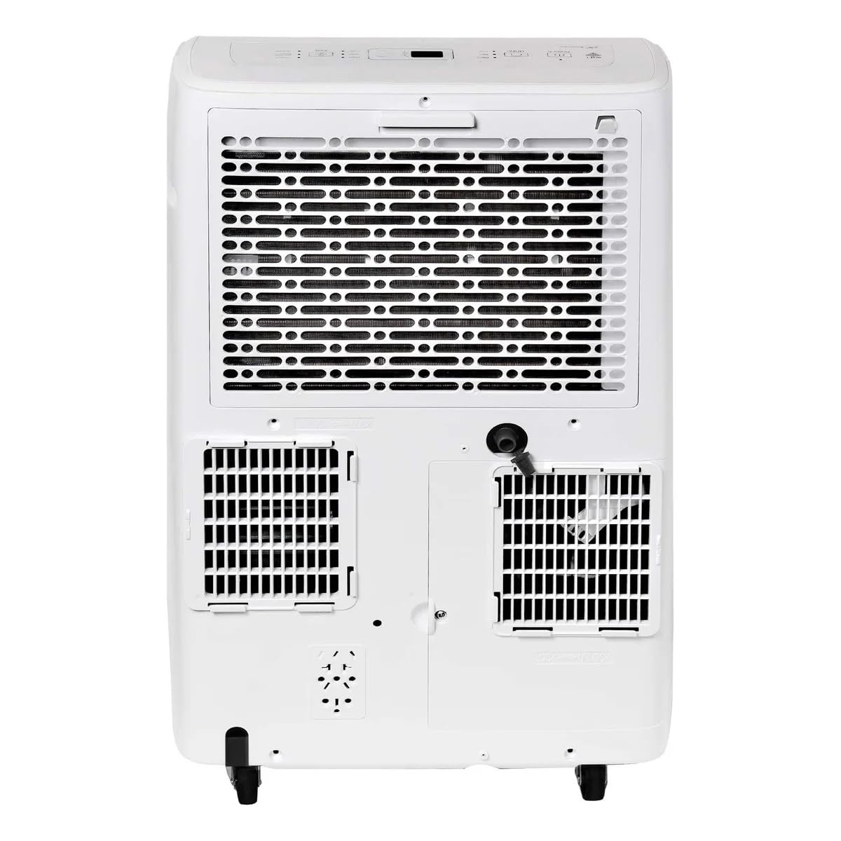 Hisense 8000 BTU dual-hose portable AC, inverter tech, 350 sq ft cooling, quiet 42 dB operation.