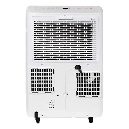 Hisense 8000 BTU dual-hose portable AC, inverter tech, 350 sq ft cooling, quiet 42 dB operation.