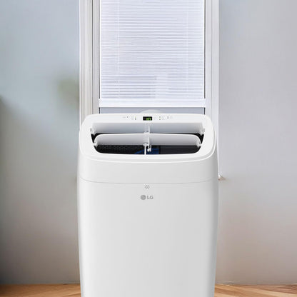 LG 7300 BTU smart portable air conditioner, 300 sq ft cooling, WiFi + ThinQ + Alexa/Google support.